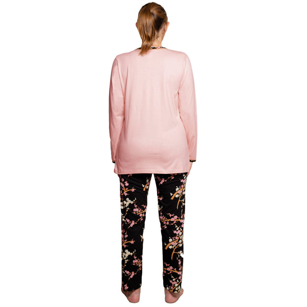 Pyjama FLEUR DE CERISIER ROSE POMME Rose Tendre