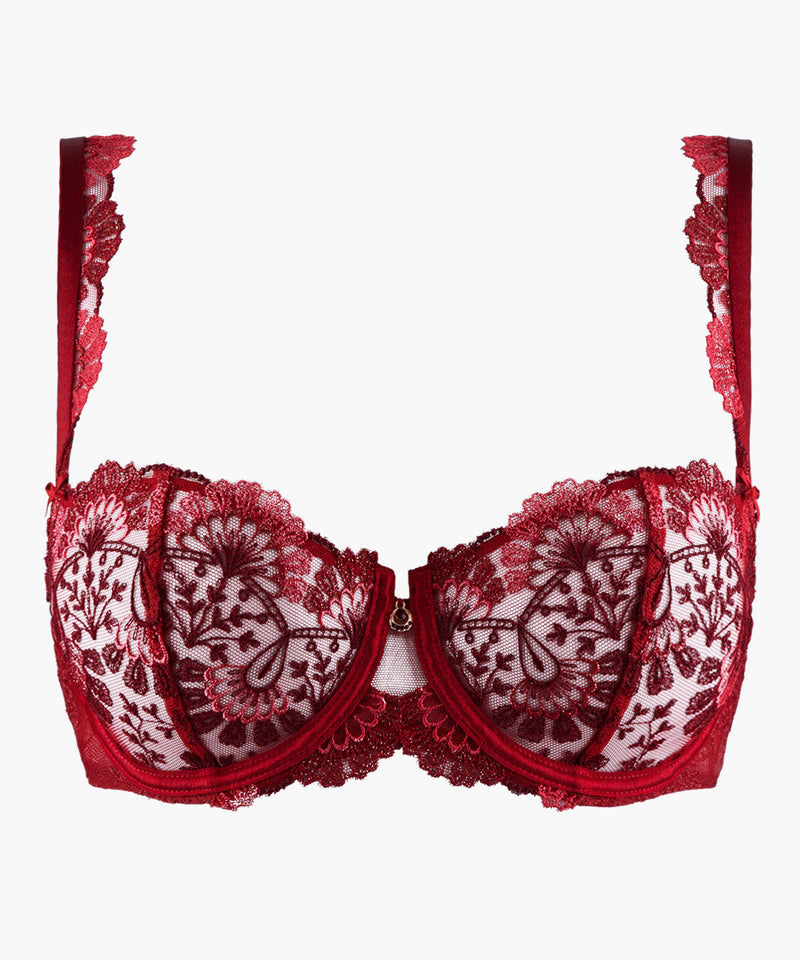 Soutien-gorge corbeille ART OF INK AUBADE French Red