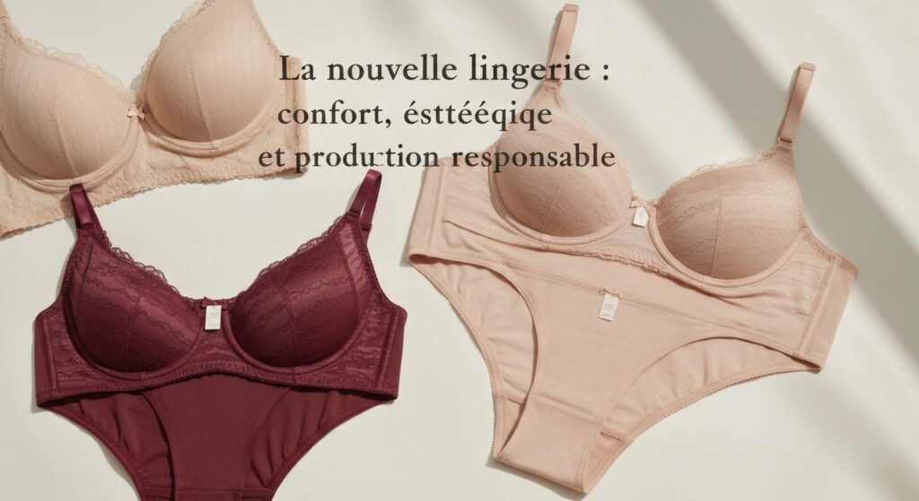La nouvelle lingerie : confort, esthétique et responsable de production avec texte