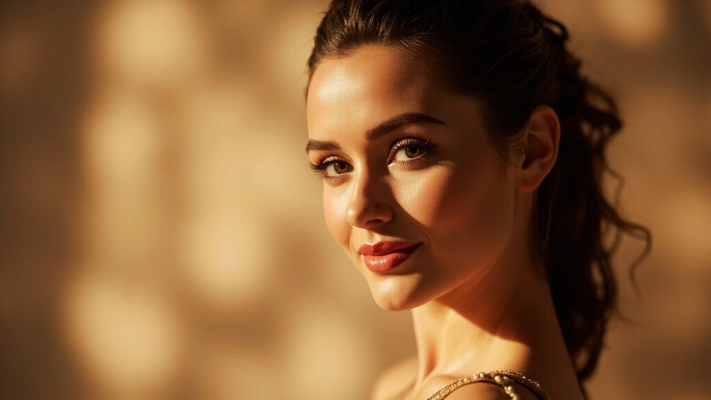 Quelle partie du corps préfère les femmes : yeux, visage et courbes sans aucun texte